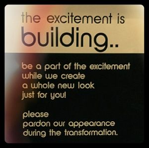 Closet under construction